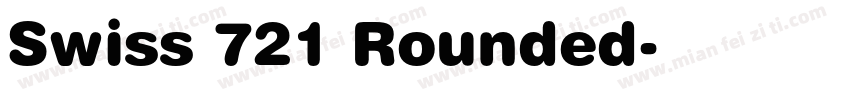 Swiss 721 Rounded字体转换